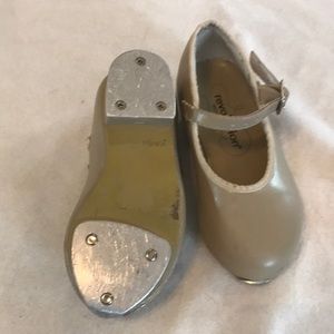 Toddler Tan Tap Shoes Size 10
